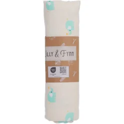 Jerseystoff elefant, 80 x 100 cm