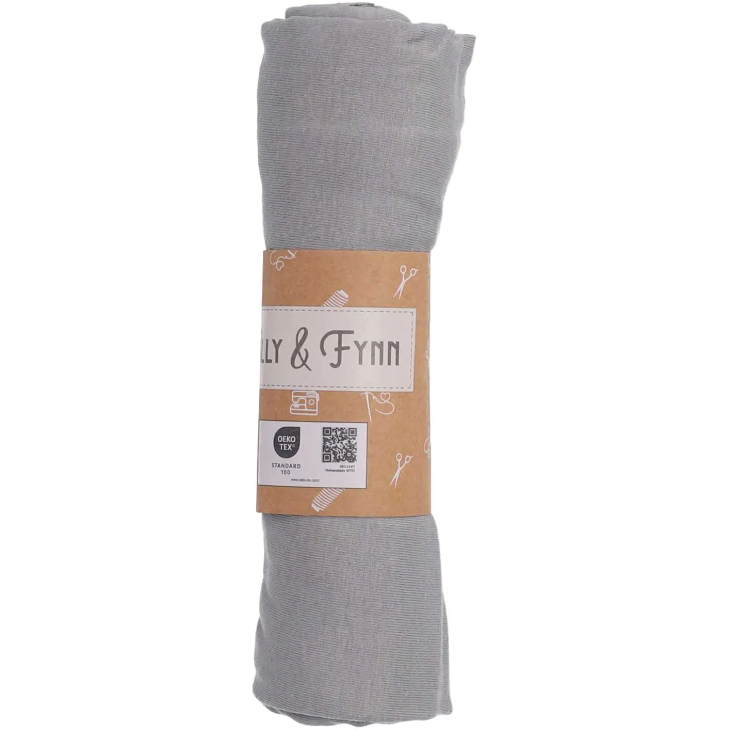 Jerseystoff uni, grau