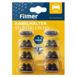 Kabelhalter selbstklebend, 8 Stück