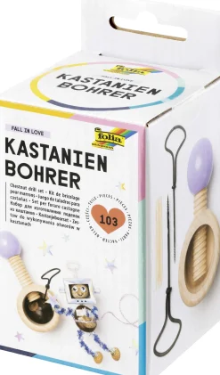 Kastanienbohrer Set aus Holz