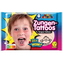 Küchle Knabber-Esspapier mit Zungen-Tattoos