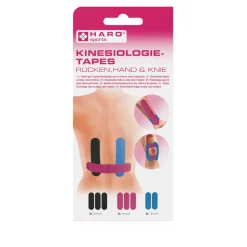 Kinesiotape Rücken Hand Knie, 5 x 15 cm, 8 Stück