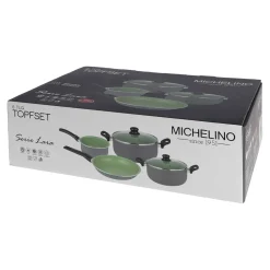 Kochtopf-Set, grün, 6-teilig