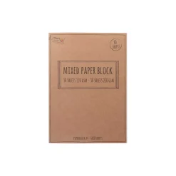 Kraftpapier-Block DIN A4, 60 Blatt gemixt