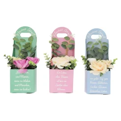 Kunstblume in Geschenkverpackung