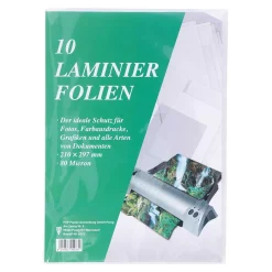 Laminierfolien A4 80 Micron, 10 Stück