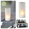 LED Windlicht H10 cm ww Timer PP