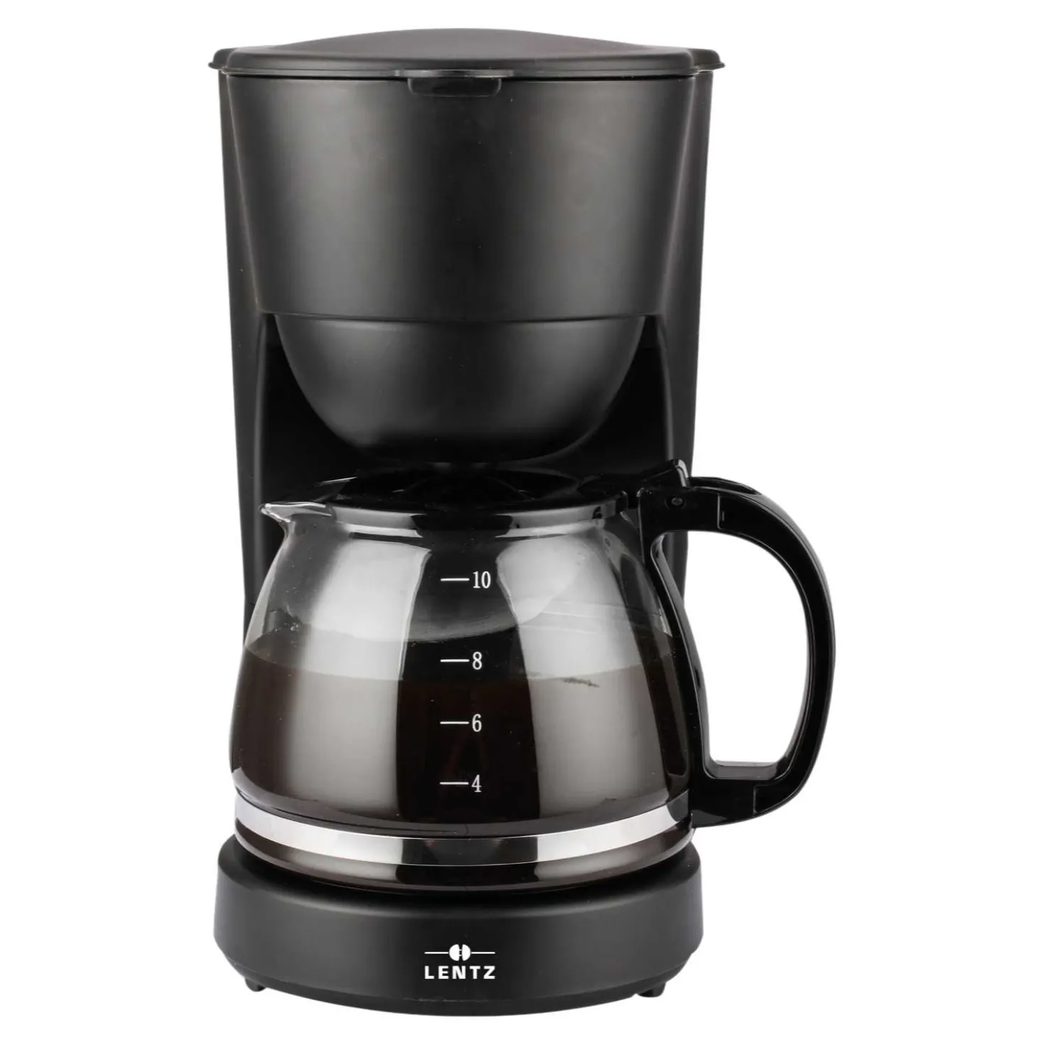 Lentz Kaffeemaschine 1,25 l 750 Watt, schwarz