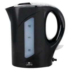Lentz Wasserkocher 900 Watt, schwarz, 1 l