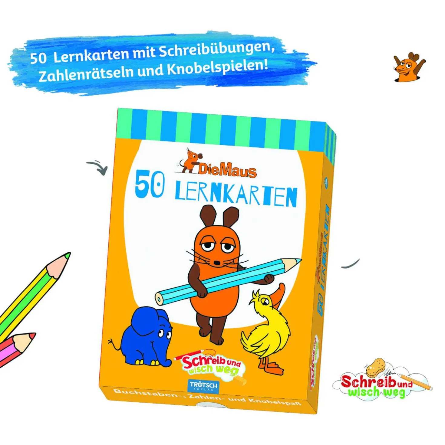 Lernkarten Die Maus SWW, 50 Stück