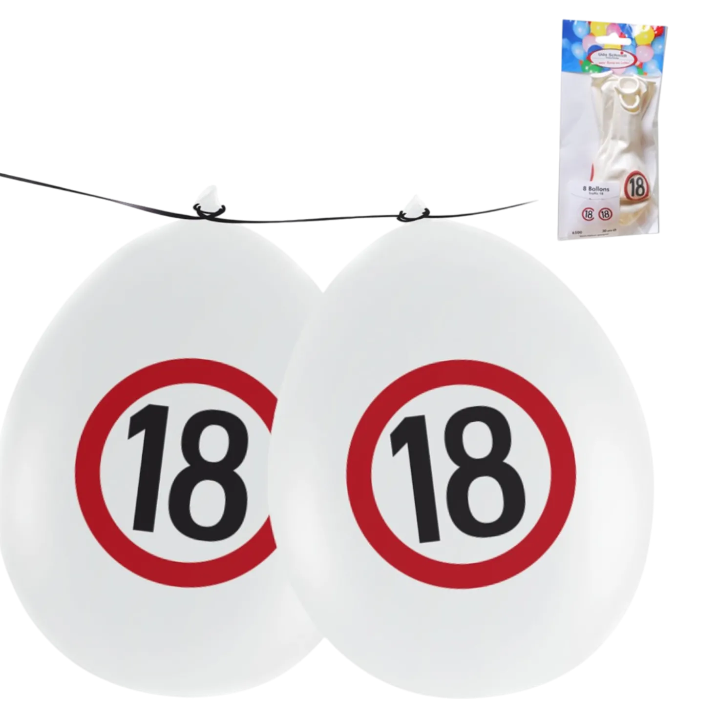 Luftballons 18 Jahre, 8 Stück