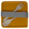 Lunchbox mit Besteck quadratisch/rechteckig