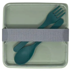 Lunchbox mit Besteck quadratisch/rechteckig