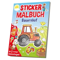 Malbuch mit Sticker, 64 Seiten