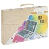 Malkoffer Art Box Holzkoffer, 79-teilig