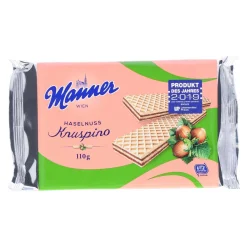 Manner Knuspino Haselnuss Waffel