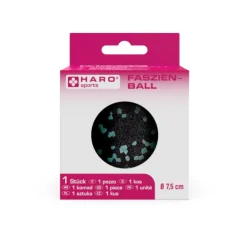 Massageball Faszien Ø = 7, schwarz-mint, 5 cm