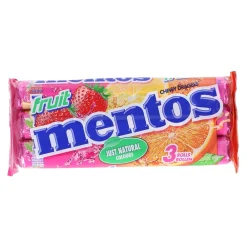 Mentos fruit Kaudragees 114 g, 3 Stück