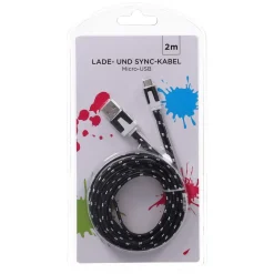 Micro USB Ladekabel, 2 m