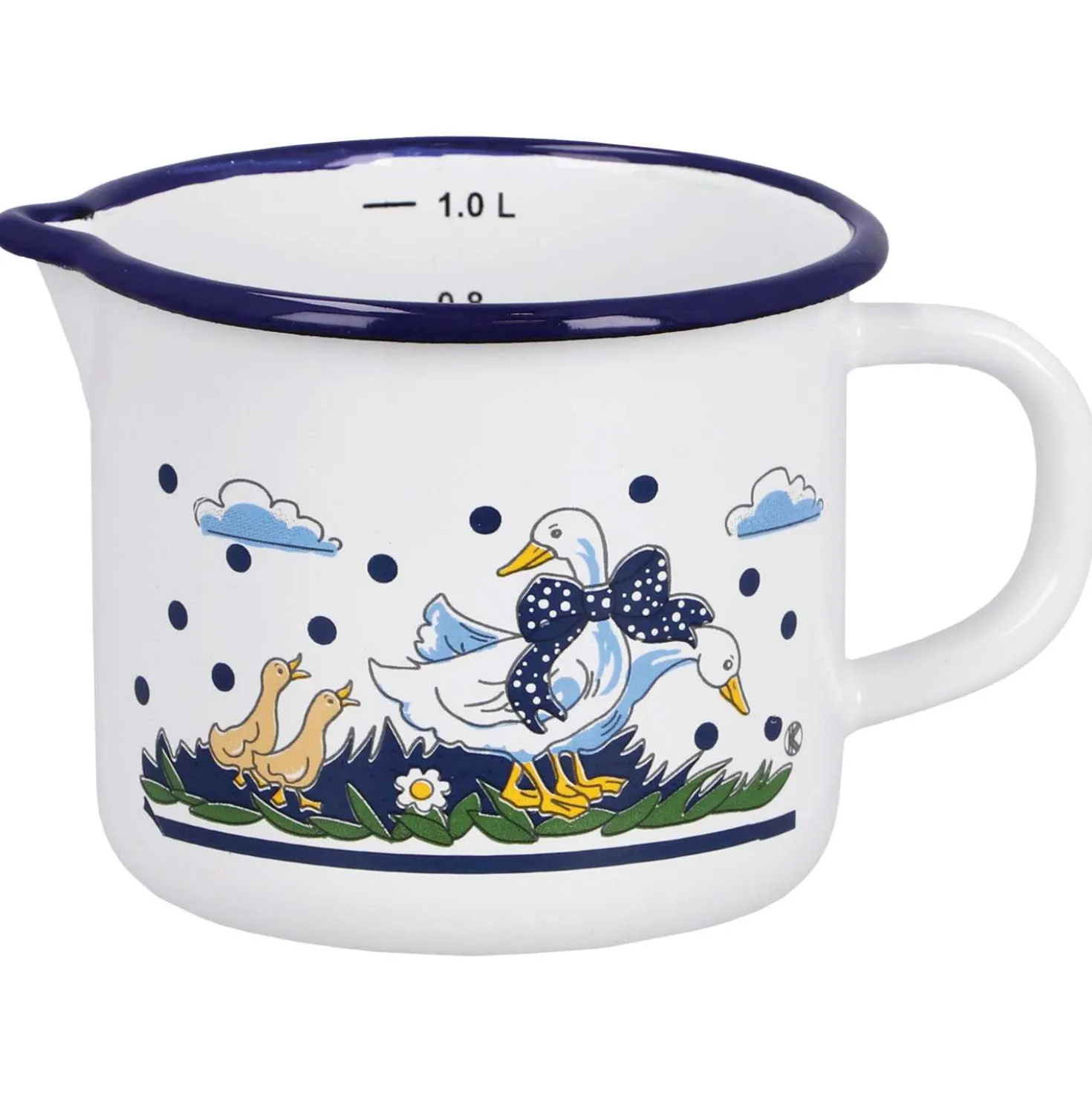 Milchtopf 1ltr. Emaille
