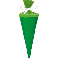 Mini-Schultüten blanko zum Dekorieren 12 cm rund farbig 6er