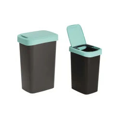 Mülleimer Flip anthrazit, schwarz, 25 l