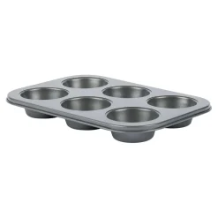 Muffin Form, grau, 6 Stück