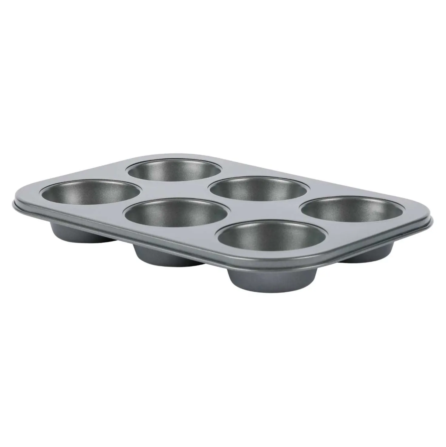 Muffin Form, grau, 6 Stück