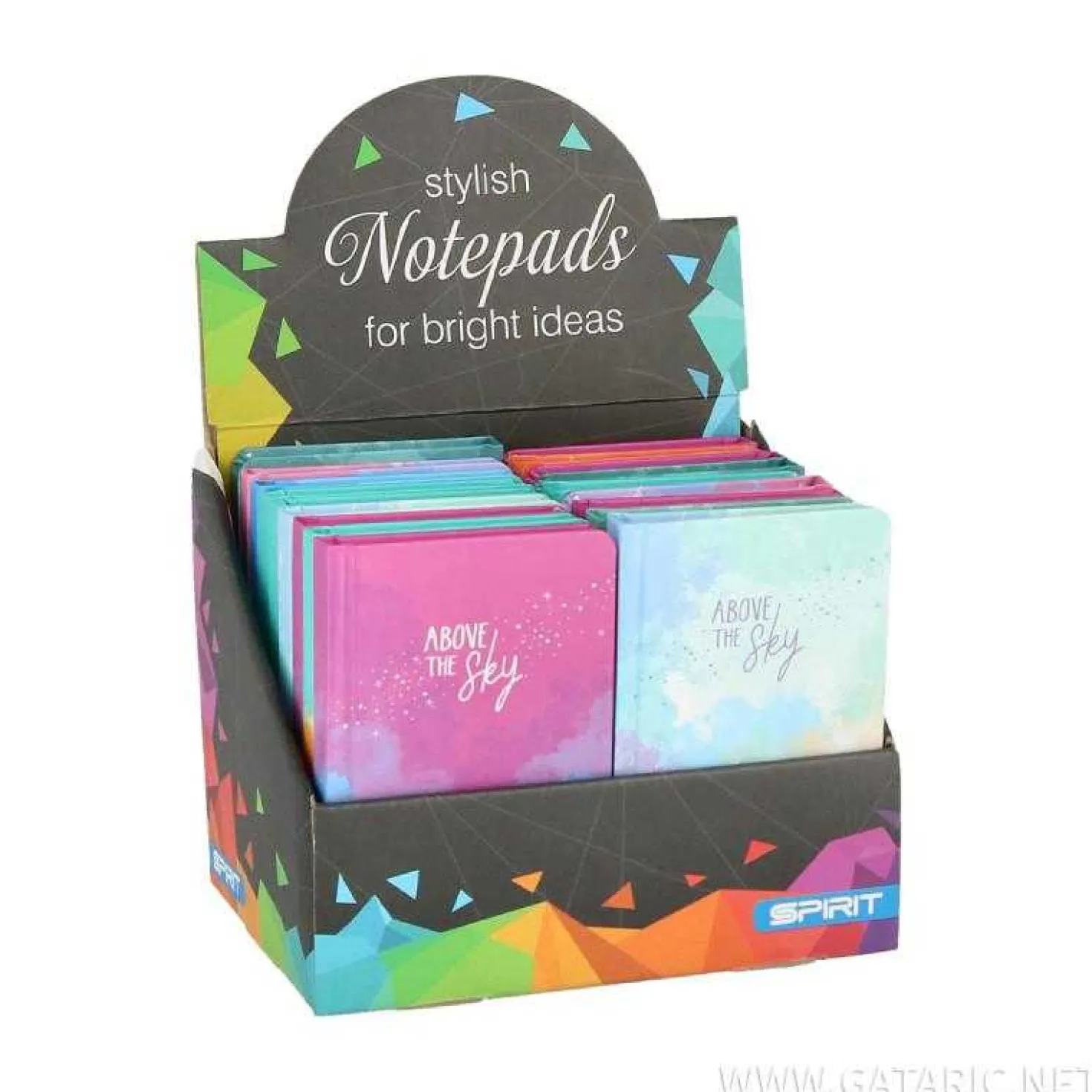 Notizbuch A6 lin. Sky versch. Designs, 96 Blatt
