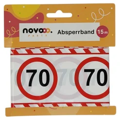 novooo Absperrband 70 15 m Jubiläum