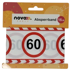 novooo Absperrband 60 15 m Jubiläum