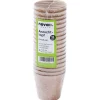 novooo Anzuchttöpfe 6 x 6,5 cm Pappe, 18 Stück