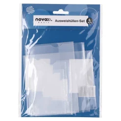 novooo Ausweishüllen, transparent, 6-teilig