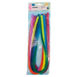 novooo Basteldraht . Chenille, Ø = 8 mm, 50 cm, 10 Stück
