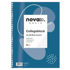 novooo Collegeblock A4 kariert Lin28