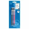 novooo Druckbleistift rot schwarz, blau, 3 Stück