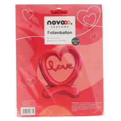 novooo Folienballon Herz Stand
