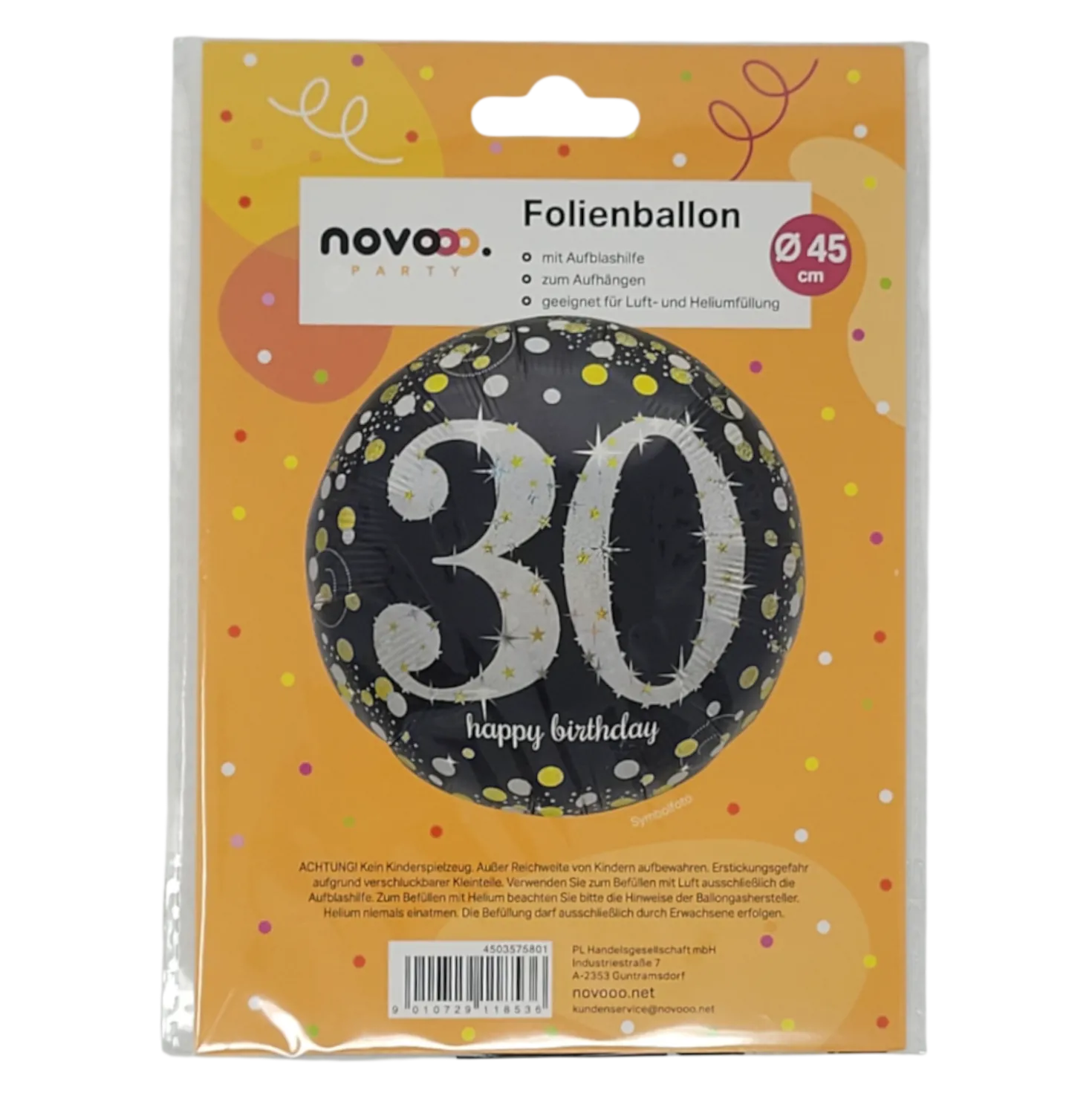 novooo Folienballon holo 30 Jahre