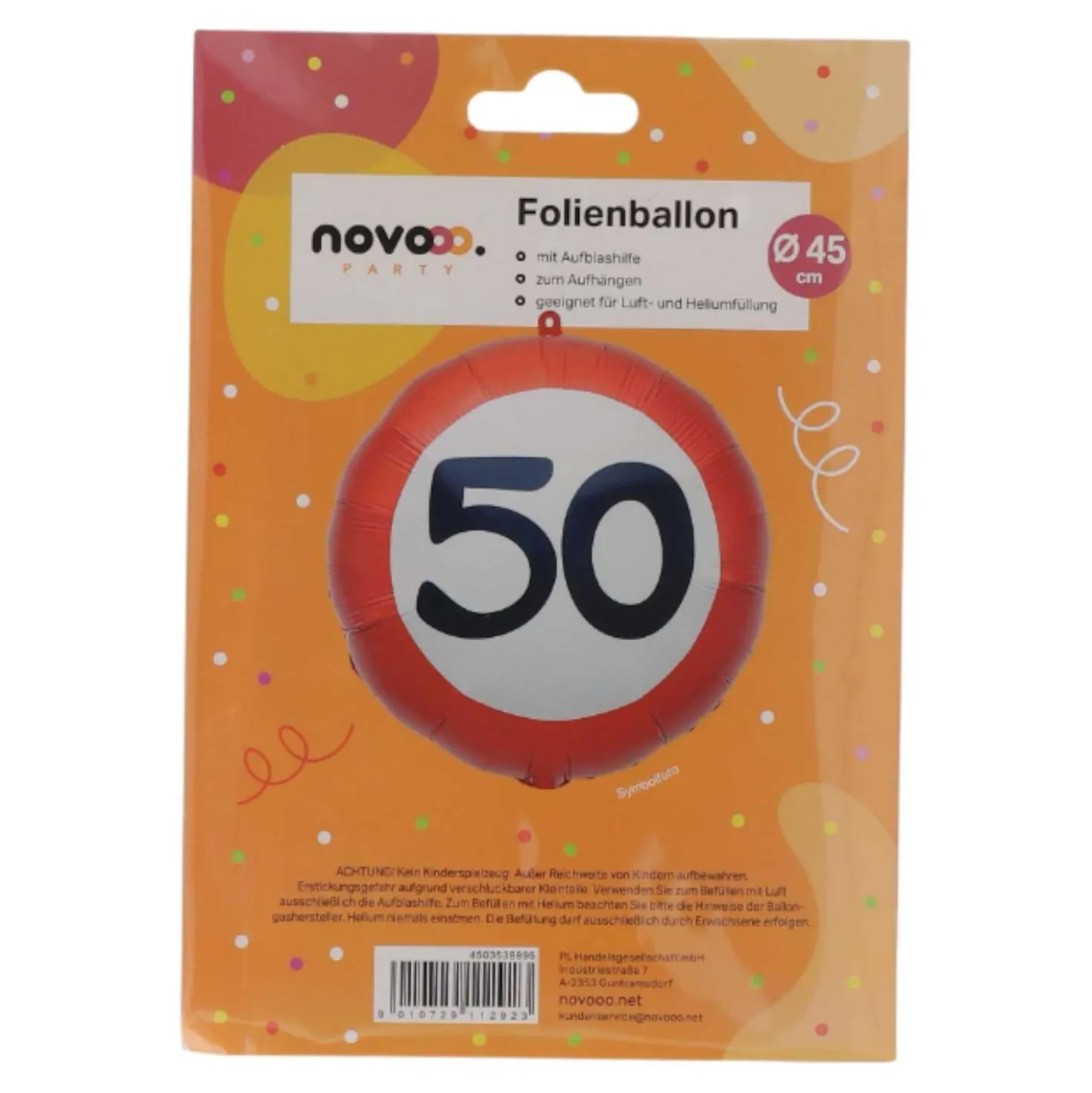 novooo Folienballon 50 Jahre