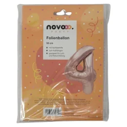 novooo Folienballon 4 Jahre Roségold, 90 cm