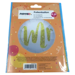 novooo Folienballon Mr rund, gold
