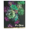 novooo Geschenktüte A4 Blumen, schwarz