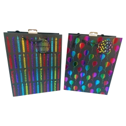 novooo Geschenktüte A4 Rainbow, schwarz