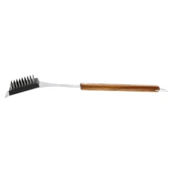 novooo Grillbürste Holzgriff, 43 cm