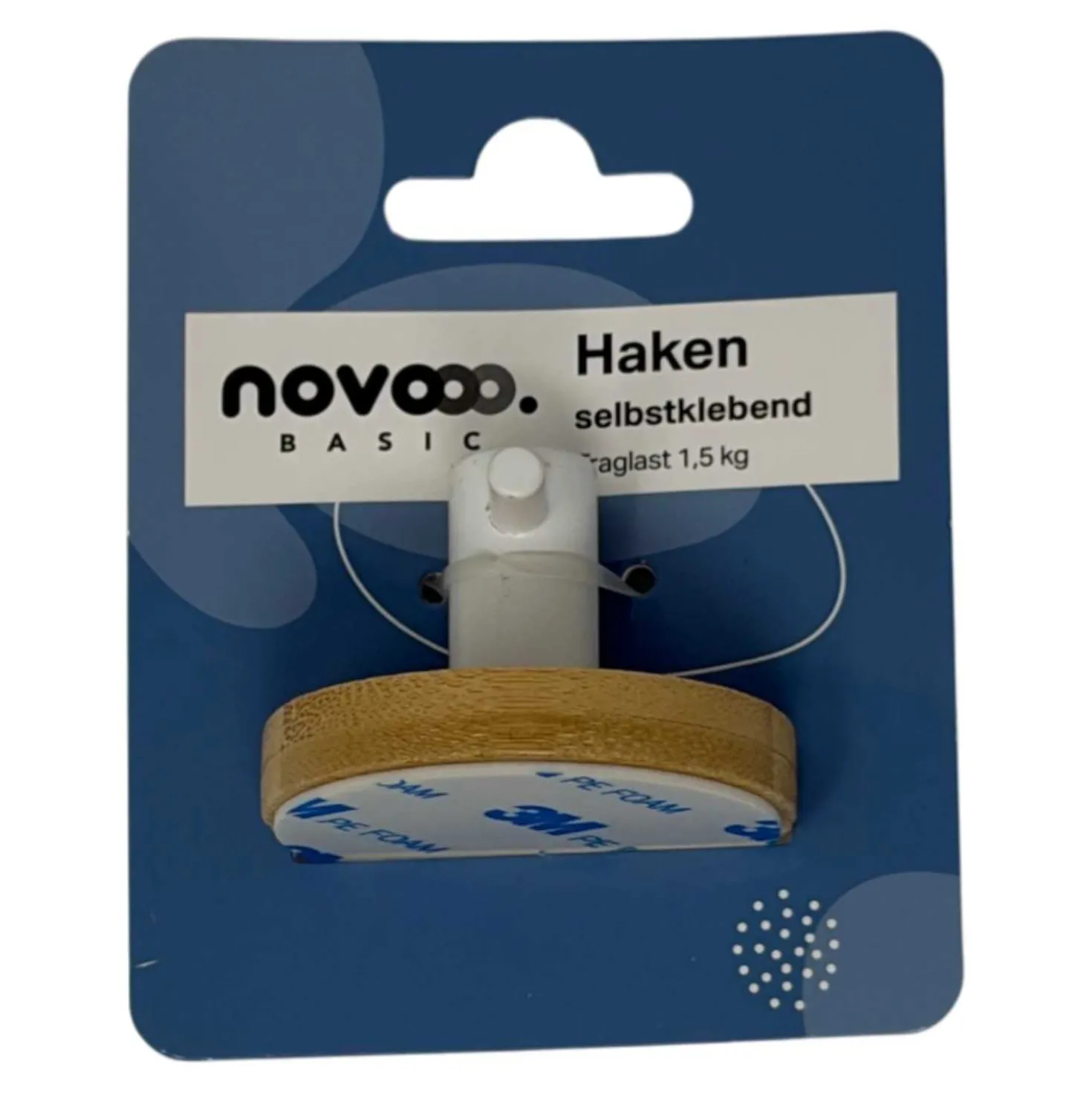 novooo Haken selbstk. Bambus, weiß