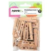 novooo Holzklammern, natur, 48 Stück