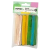 novooo Holzstäbchen bunt Bastelzubehör, 50 Stück