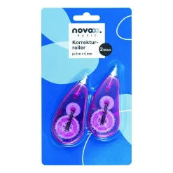 novooo Korrekturroller, 5 mm x 8 m, 2 Stück