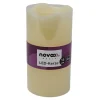 novooo LED Kerze champagner Farbe mit Timer, 7 x 13 cm