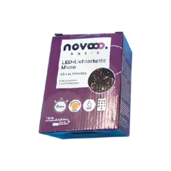 novooo LED Lichterkette m Timer+FB, 100 Stück
